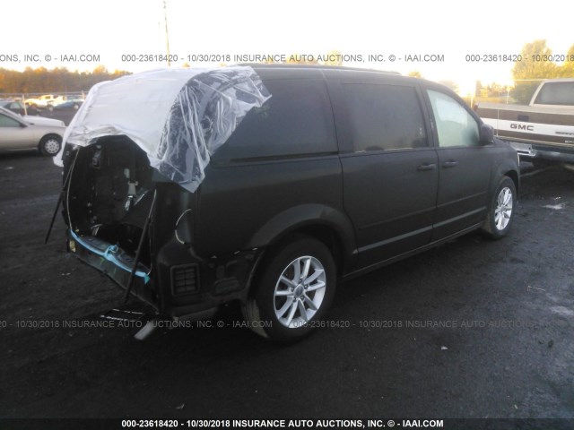 2C4RDGCG6GR265423 - 2016 DODGE GRAND CARAVAN SXT BLACK photo 4