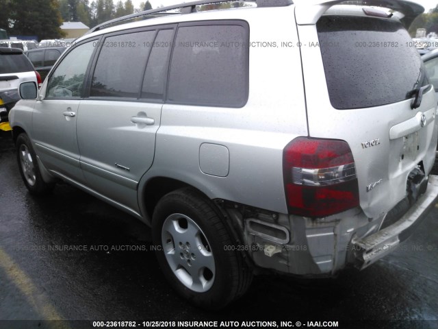 JTEEP21A860173385 - 2006 TOYOTA HIGHLANDER LIMITED SILVER photo 3