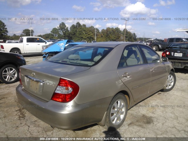 4T1BE32K34U380973 - 2004 TOYOTA CAMRY LE/XLE/SE BEIGE photo 4