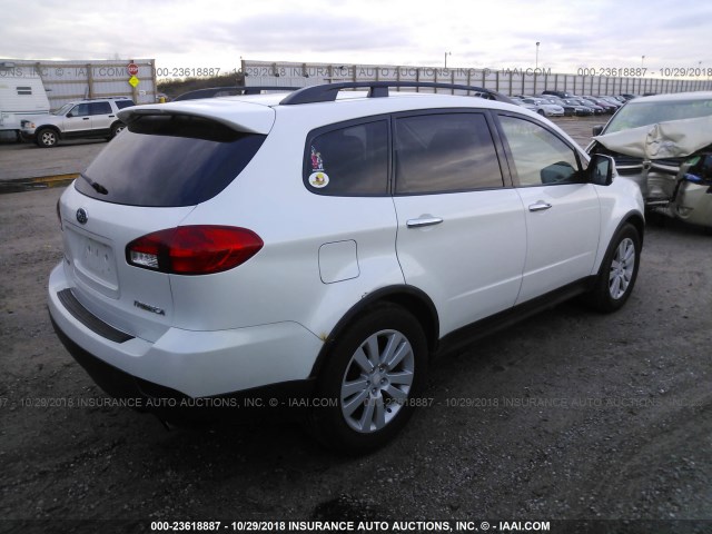 4S4WX92D384415968 - 2008 SUBARU TRIBECA LIMITED WHITE photo 4