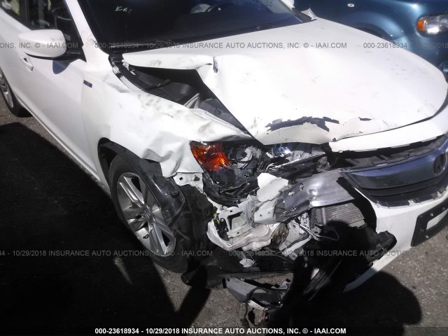 19VDE3F31DE301954 - 2013 ACURA ILX HYBRID WHITE photo 6