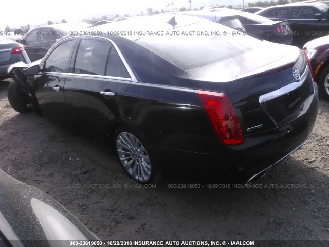 1G6AR5S37E0140264 - 2014 CADILLAC CTS LUXURY COLLECTION BLACK photo 3