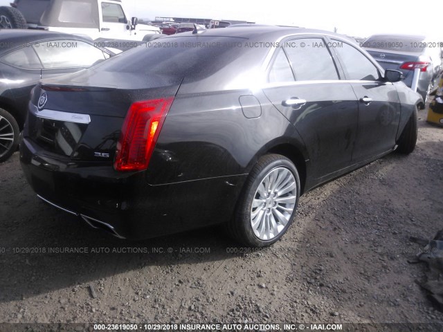 1G6AR5S37E0140264 - 2014 CADILLAC CTS LUXURY COLLECTION BLACK photo 4