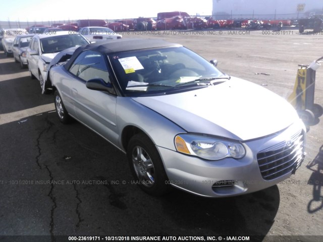 1C3EL45XX4N388331 - 2004 CHRYSLER SEBRING LX SILVER photo 1