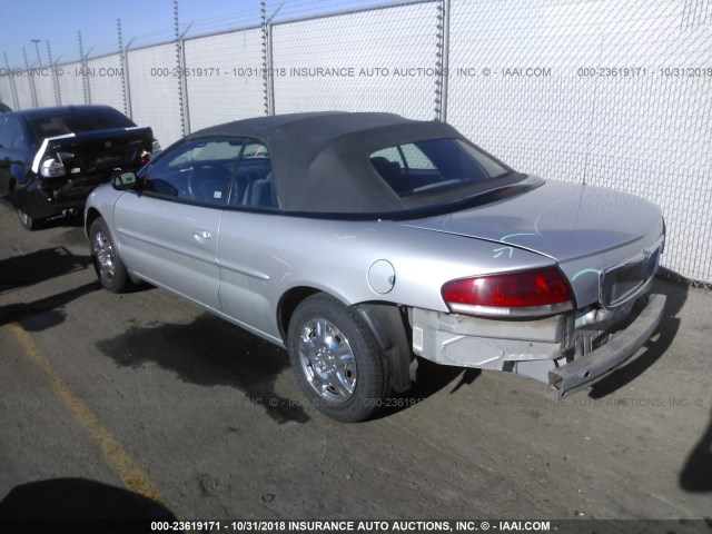 1C3EL45XX4N388331 - 2004 CHRYSLER SEBRING LX SILVER photo 3