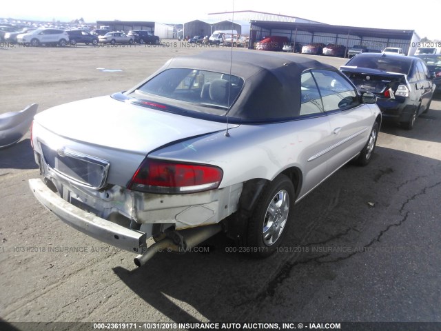 1C3EL45XX4N388331 - 2004 CHRYSLER SEBRING LX SILVER photo 4