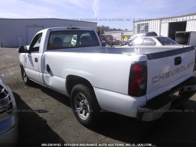 1GCEC14V96E233203 - 2006 CHEVROLET SILVERADO C1500 WHITE photo 3