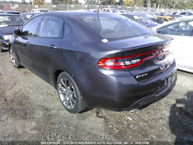 1C3CDFBB9ED669617 - 2014 DODGE DART SXT GRAY photo 3