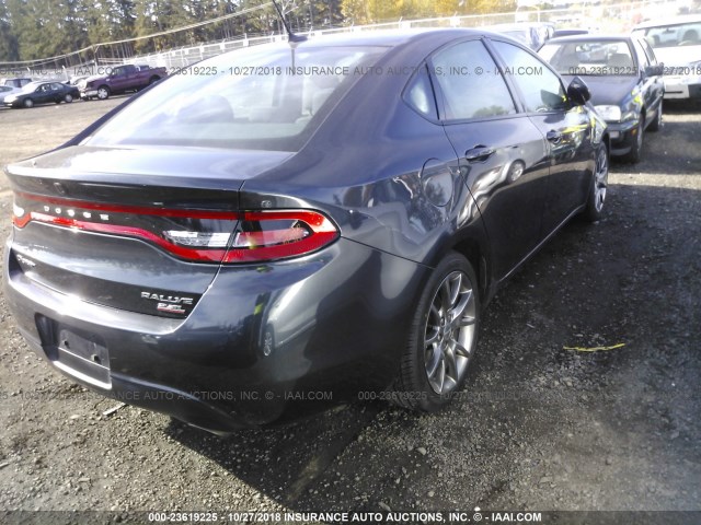 1C3CDFBB9ED669617 - 2014 DODGE DART SXT GRAY photo 4