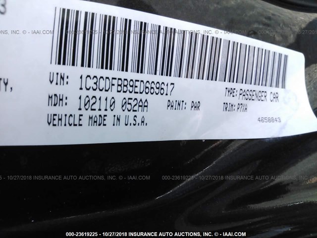 1C3CDFBB9ED669617 - 2014 DODGE DART SXT GRAY photo 9