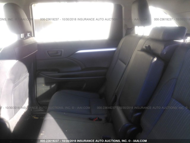 5TDBKRFH3ES063120 - 2014 TOYOTA HIGHLANDER LE/LE PLUS GRAY photo 8