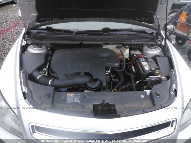 1G1ZC5EU0BF147354 - 2011 CHEVROLET MALIBU 1LT 银色 照片 10