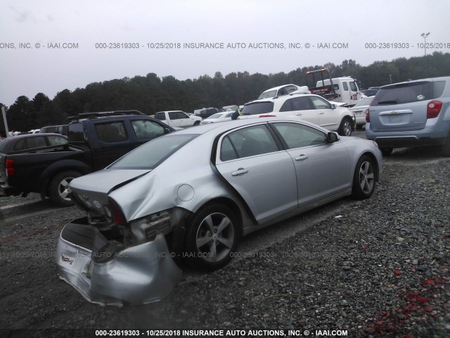 1G1ZC5EU0BF147354 - 2011 CHEVROLET MALIBU 1LT 银色 照片 4