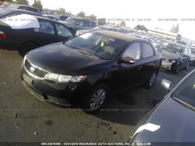 KNAFU4A22A5115805 - 2010 KIA FORTE EX BLACK photo 2