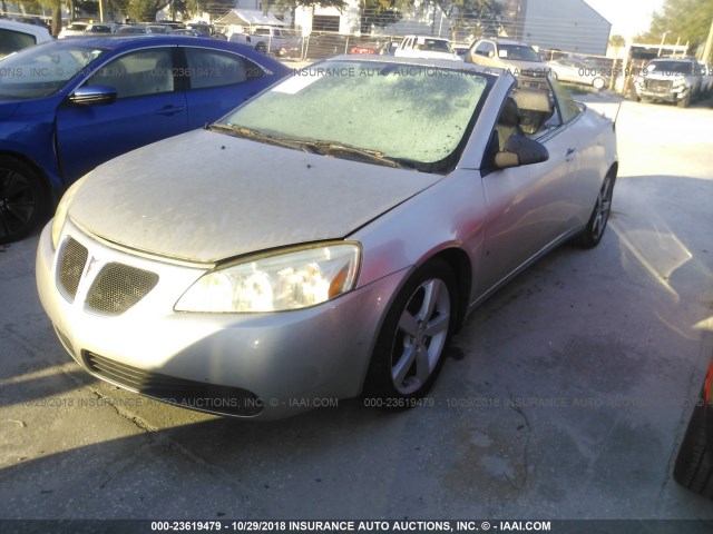 1G2ZH35N774148532 - 2007 PONTIAC G6 GT SILVER photo 2