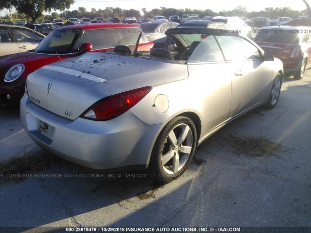 1G2ZH35N774148532 - 2007 PONTIAC G6 GT SILVER photo 4