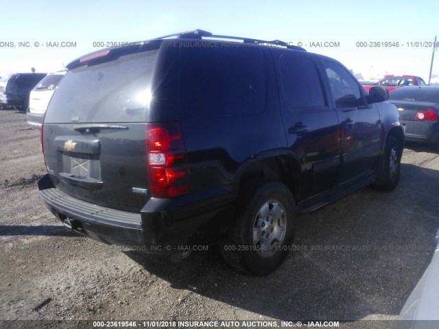 1GNSCAE09BR286595 - 2011 CHEVROLET TAHOE C1500  LS BLACK photo 4