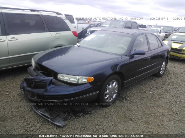 2G4WF521031176157 - 2003 BUICK REGAL GS BLUE photo 2