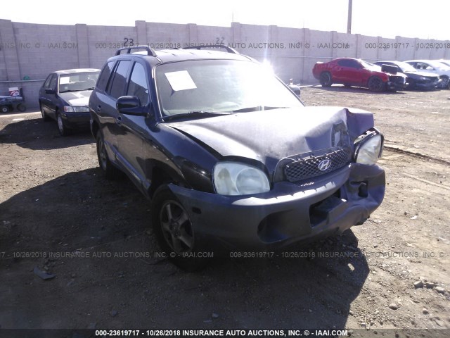 KM8SB12B84U569017 - 2004 HYUNDAI SANTA FE GL BLACK photo 1