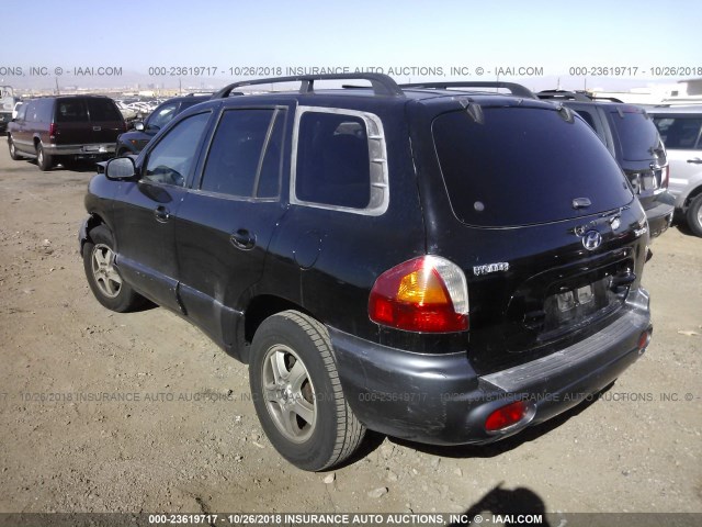 KM8SB12B84U569017 - 2004 HYUNDAI SANTA FE GL BLACK photo 3