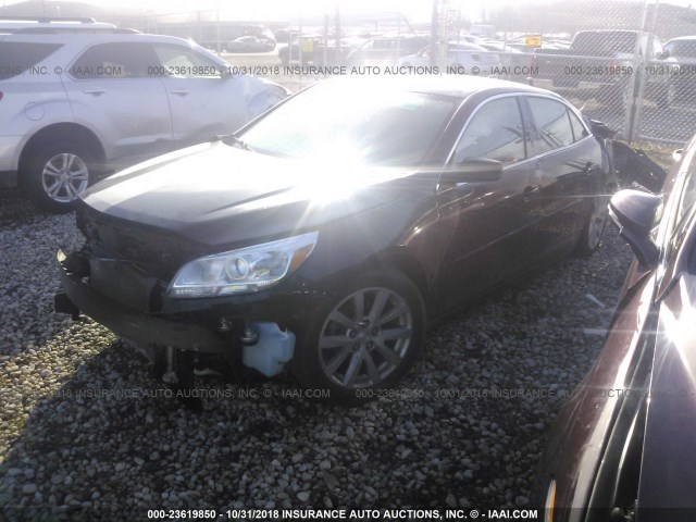 1G11E5SA7DU136867 - 2013 CHEVROLET MALIBU 2LT BLACK photo 2