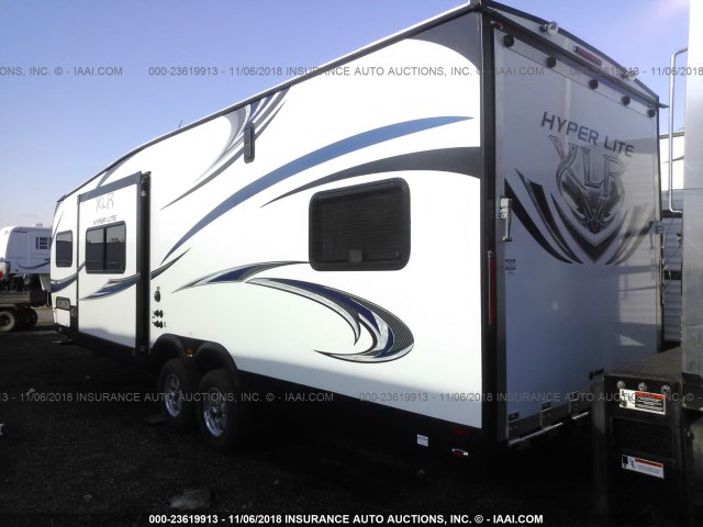 4X4TXLC25EF157691 - 2014 XLR TOYHAULER 30' TRAVEL TRAILER  WHITE photo 3