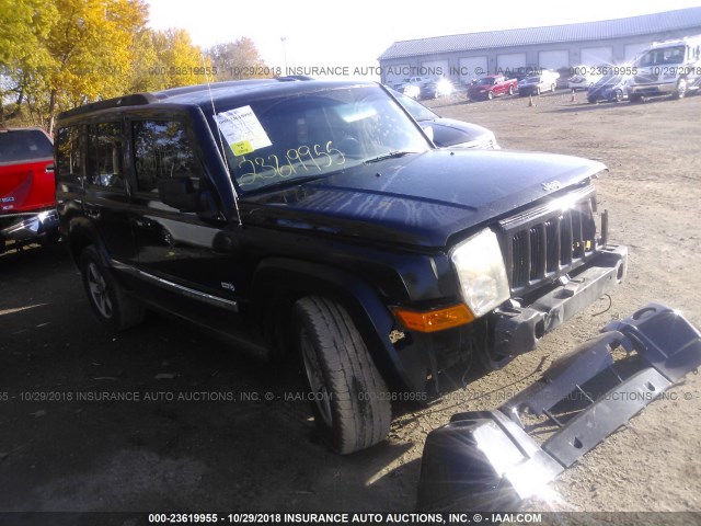 1J8HH48N36C281942 - 2006 JEEP COMMANDER BLACK photo 1