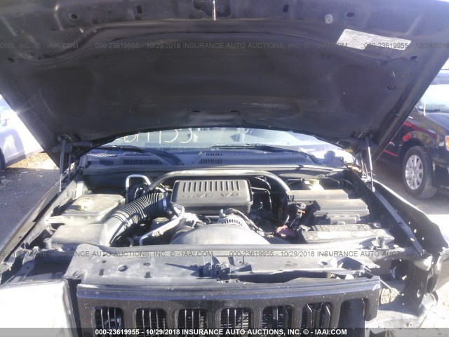 1J8HH48N36C281942 - 2006 JEEP COMMANDER BLACK photo 10