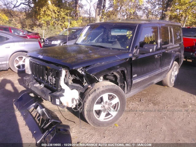 1J8HH48N36C281942 - 2006 JEEP COMMANDER BLACK photo 2
