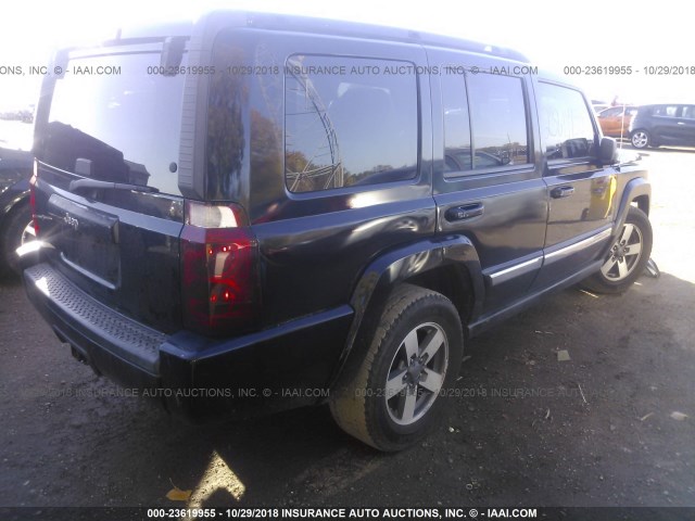 1J8HH48N36C281942 - 2006 JEEP COMMANDER BLACK photo 4