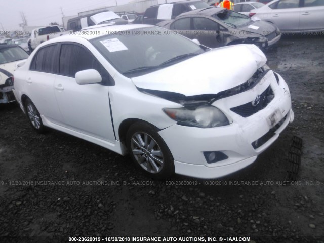 2T1BU4EEXAC447886 - 2010 TOYOTA COROLLA S/LE/XLE WHITE photo 1