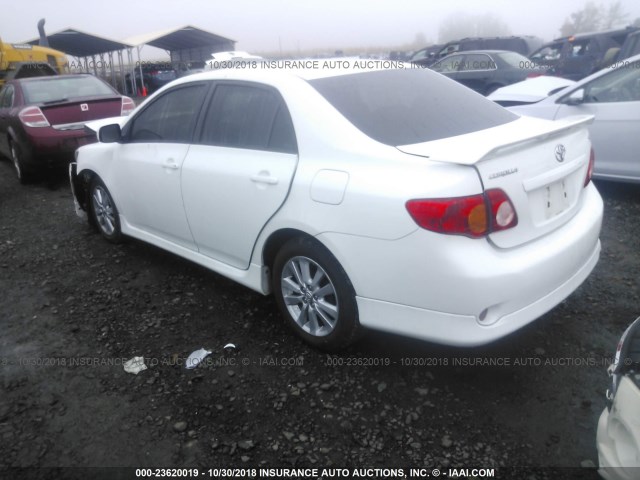 2T1BU4EEXAC447886 - 2010 TOYOTA COROLLA S/LE/XLE WHITE photo 3