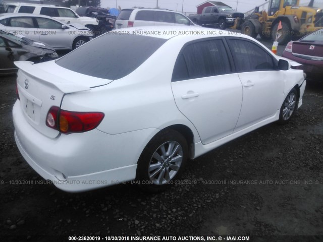 2T1BU4EEXAC447886 - 2010 TOYOTA COROLLA S/LE/XLE WHITE photo 4