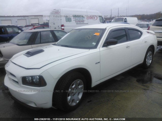 2B3KA43R67H769570 - 2007 DODGE CHARGER SE/SXT WHITE photo 2