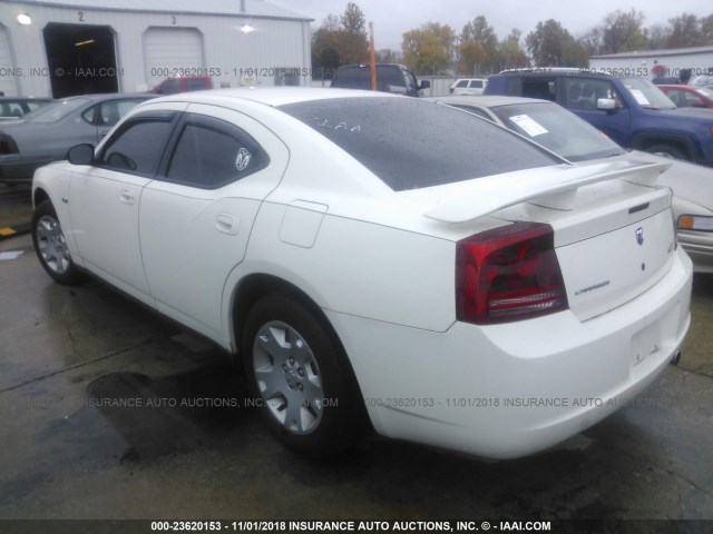 2B3KA43R67H769570 - 2007 DODGE CHARGER SE/SXT WHITE photo 3