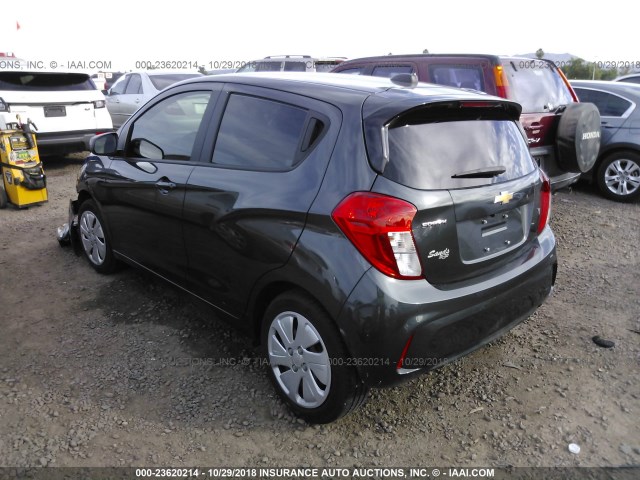 KL8CB6SA5HC810386 - 2017 CHEVROLET SPARK LS GRAY photo 3