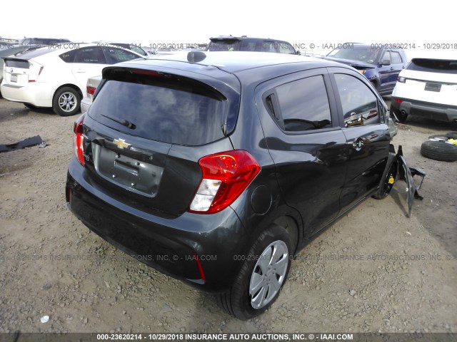 KL8CB6SA5HC810386 - 2017 CHEVROLET SPARK LS GRAY photo 4