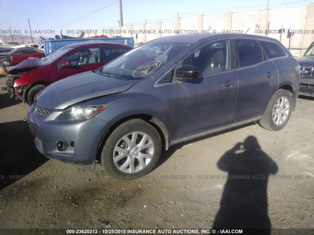 JM3ER293870101647 - 2007 MAZDA CX-7 GRAY photo 2