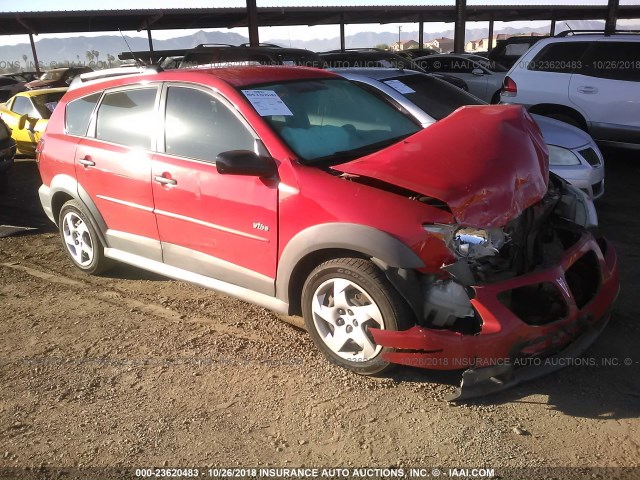 5Y2SL65816Z443750 - 2006 PONTIAC VIBE RED photo 1