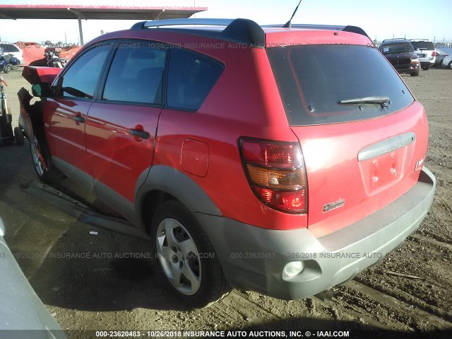 5Y2SL65816Z443750 - 2006 PONTIAC VIBE RED photo 3