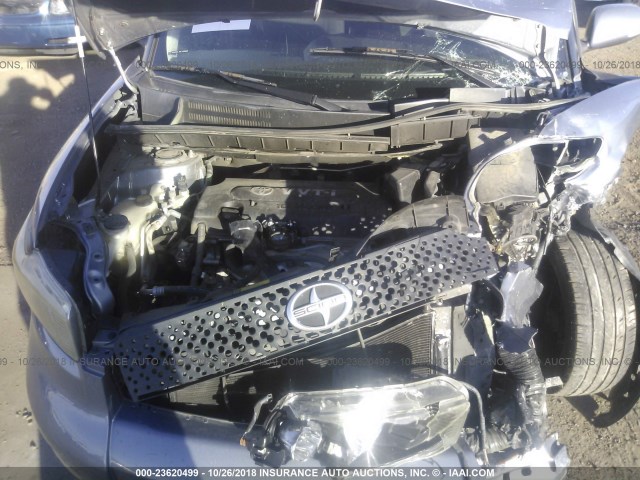 JTLZE4FE1A1107271 - 2010 TOYOTA SCION XB GRAY photo 10