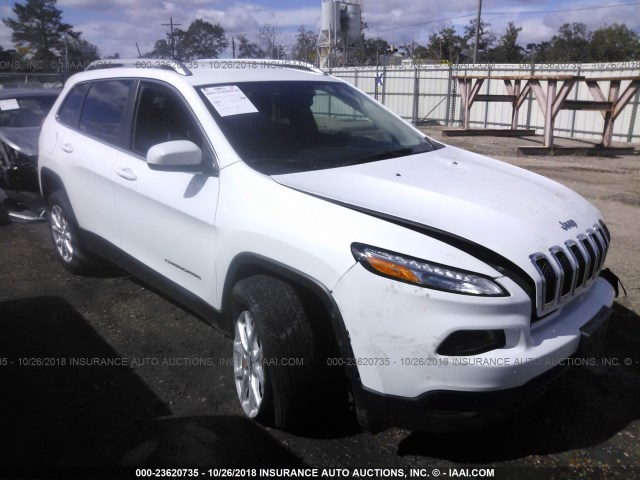 1C4PJLCB2FW781104 - 2015 JEEP CHEROKEE LATITUDE WHITE photo 1