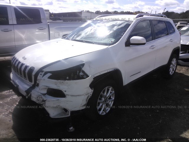 1C4PJLCB2FW781104 - 2015 JEEP CHEROKEE LATITUDE WHITE photo 2