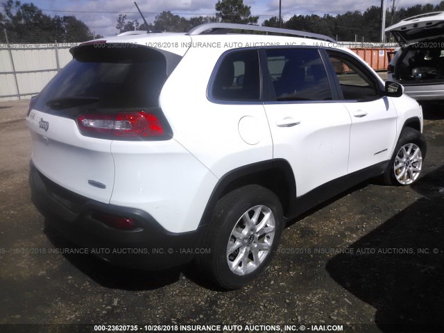 1C4PJLCB2FW781104 - 2015 JEEP CHEROKEE LATITUDE WHITE photo 4