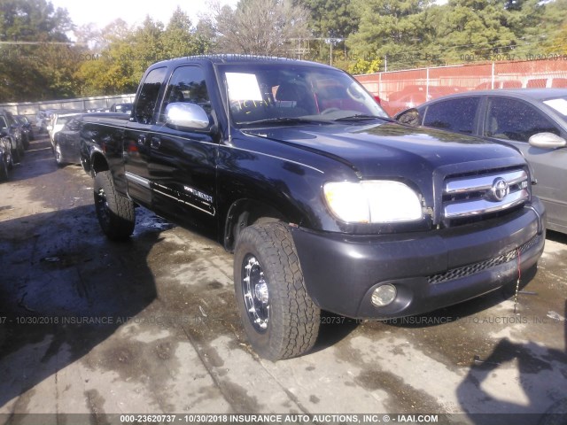 5TBRT34123S368869 - 2003 TOYOTA TUNDRA ACCESS CAB SR5 BLACK photo 1
