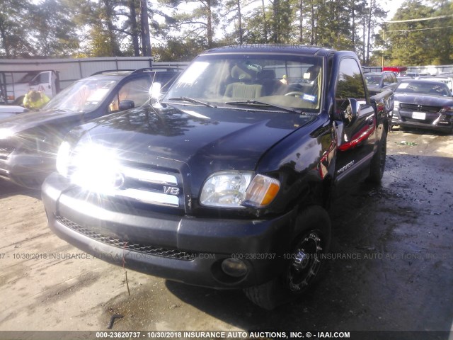 5TBRT34123S368869 - 2003 TOYOTA TUNDRA ACCESS CAB SR5 BLACK photo 2