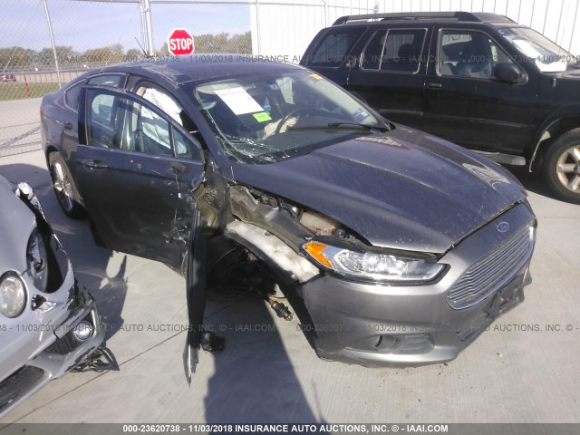 3FA6P0LU6ER230403 - 2014 FORD FUSION SE HYBRID GRAY photo 1