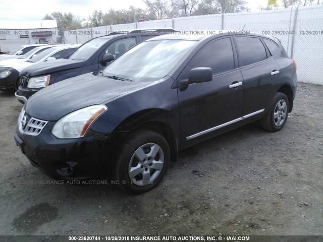 JN8AS5MT3CW301688 - 2012 NISSAN ROGUE S/SV BLACK photo 2