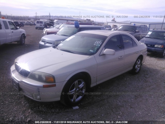 1LNHM87A32Y702964 - 2002 LINCOLN LS WHITE photo 2