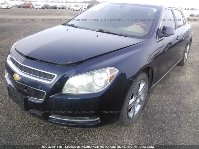 1G1ZH57BX9F160071 - 2009 CHEVROLET MALIBU Dark Blue photo 2